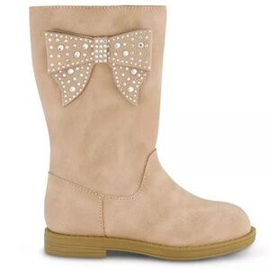 Toddler Girls Evie Boots with Bow and Rhinestones